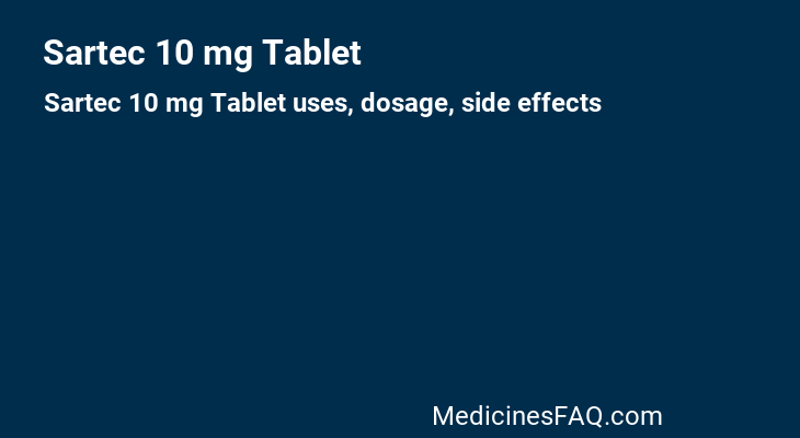 Sartec 10 mg Tablet