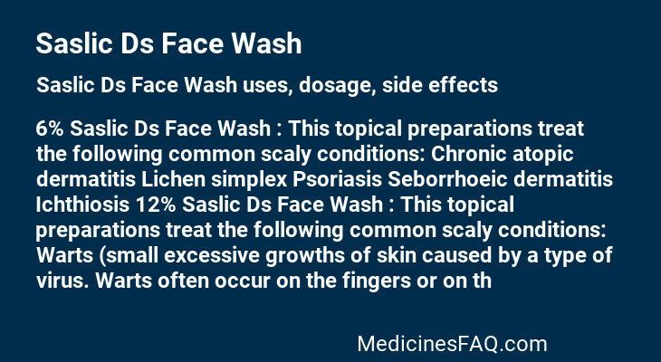 Saslic Ds Face Wash