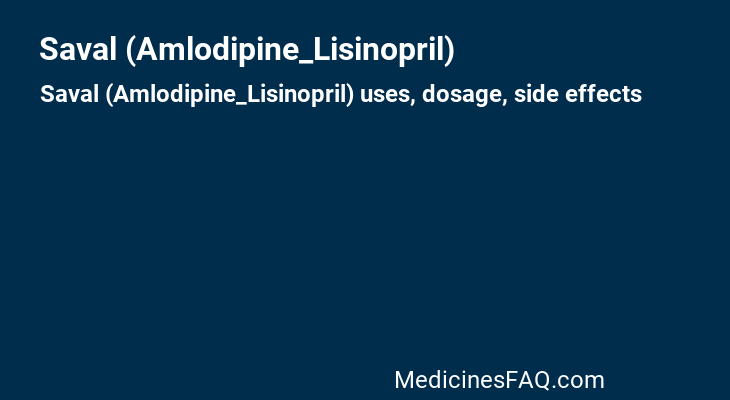 Saval (Amlodipine_Lisinopril)