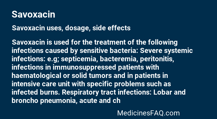 Savoxacin