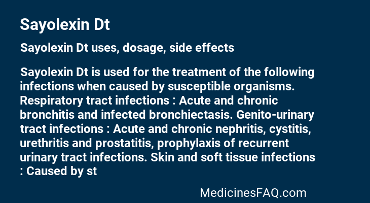 Sayolexin Dt