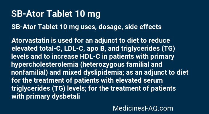 SB-Ator Tablet 10 mg