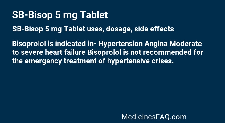 SB-Bisop 5 mg Tablet