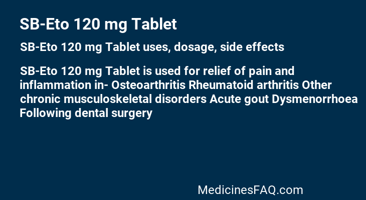 SB-Eto 120 mg Tablet