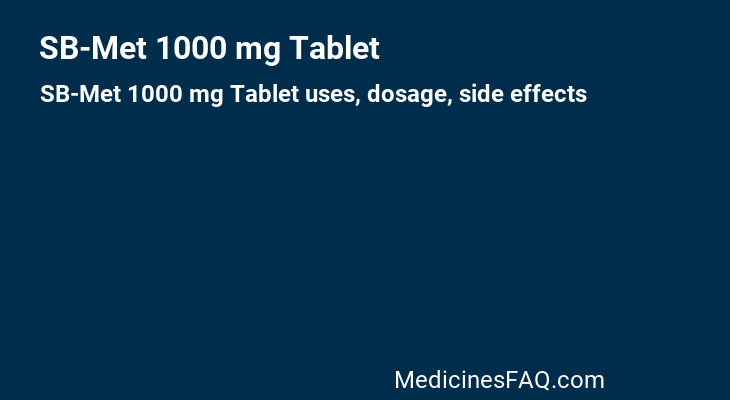 SB-Met 1000 mg Tablet