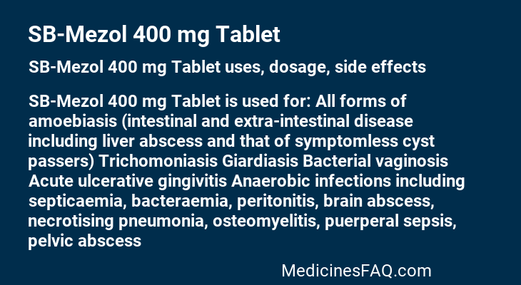 SB-Mezol 400 mg Tablet