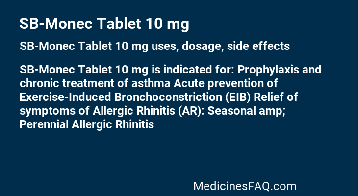 SB-Monec Tablet 10 mg