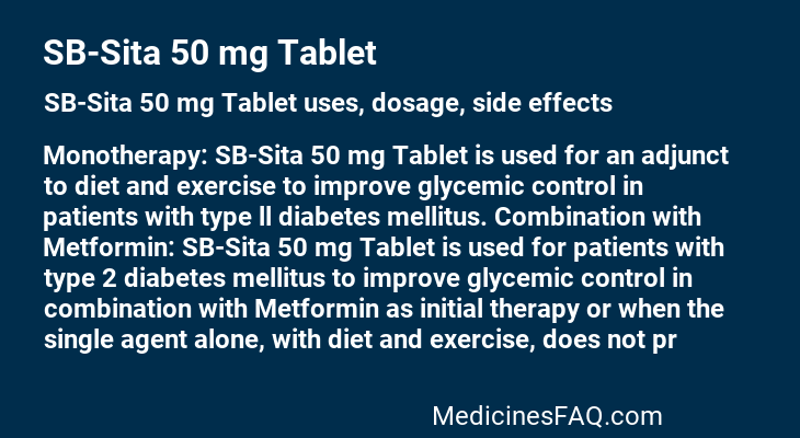 SB-Sita 50 mg Tablet