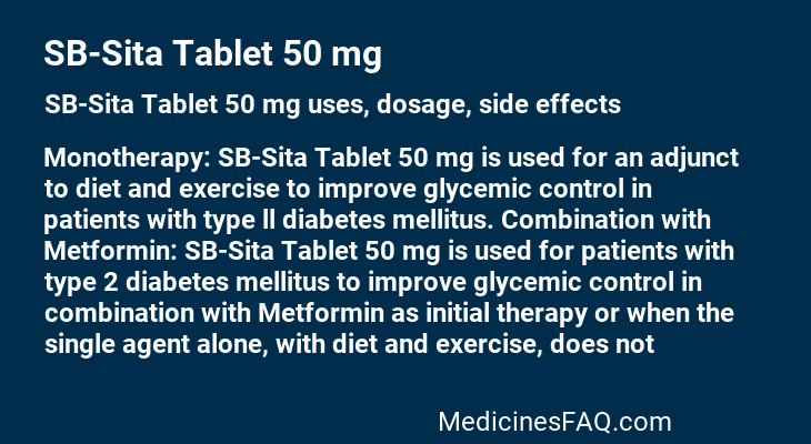 SB-Sita Tablet 50 mg