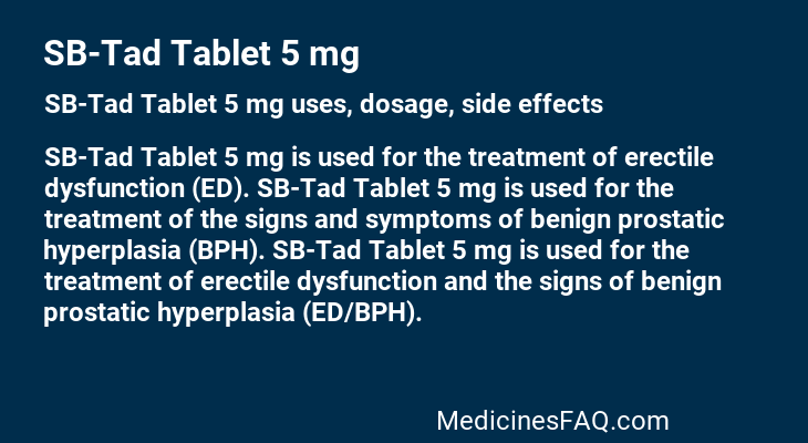 SB-Tad Tablet 5 mg