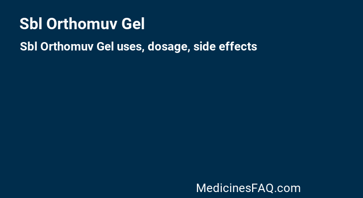 Sbl Orthomuv Gel