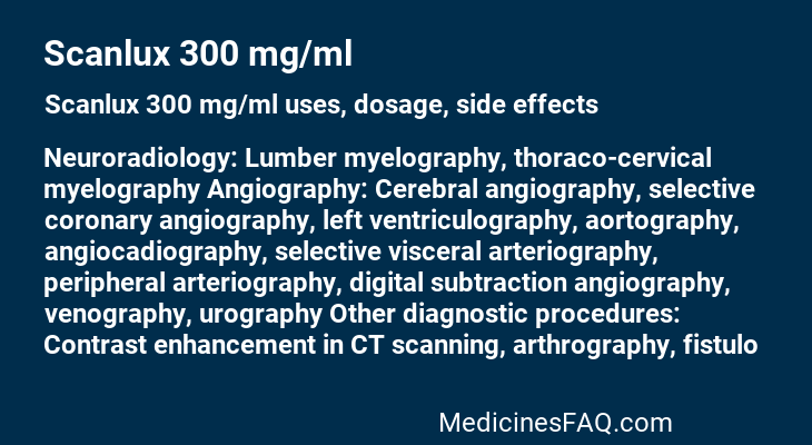 Scanlux 300 mg/ml