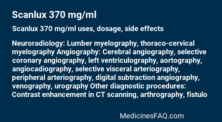 Scanlux 370 mg/ml
