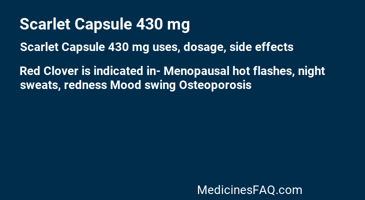 Scarlet Capsule 430 mg