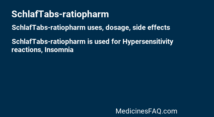 SchlafTabs-ratiopharm