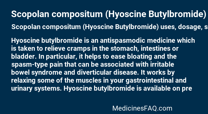 Scopolan compositum (Hyoscine Butylbromide)