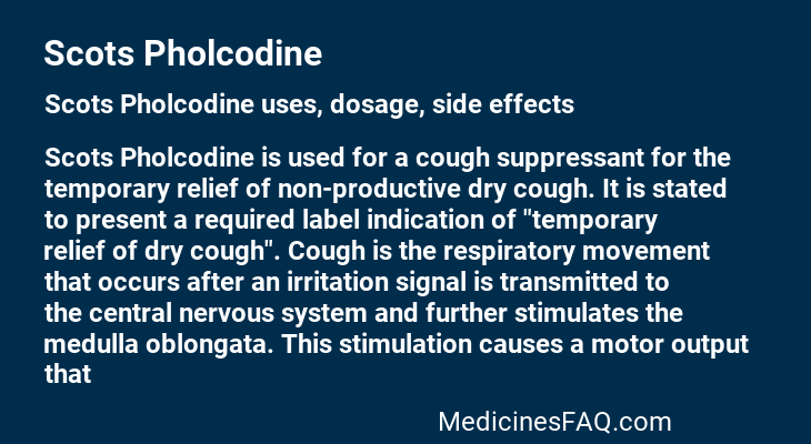 Scots Pholcodine