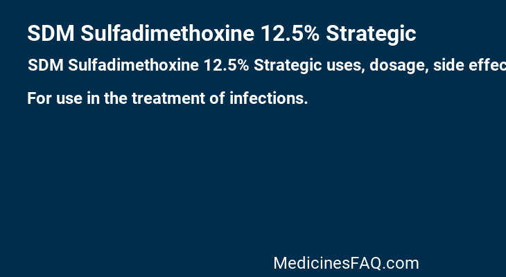 SDM Sulfadimethoxine 12.5% Strategic