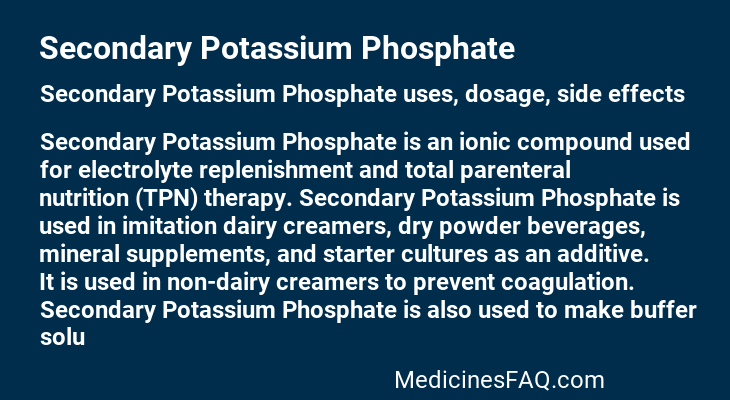 Secondary Potassium Phosphate