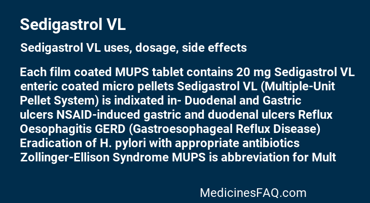 Sedigastrol VL