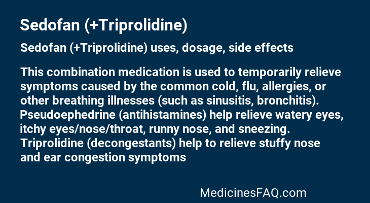 Sedofan (+Triprolidine)