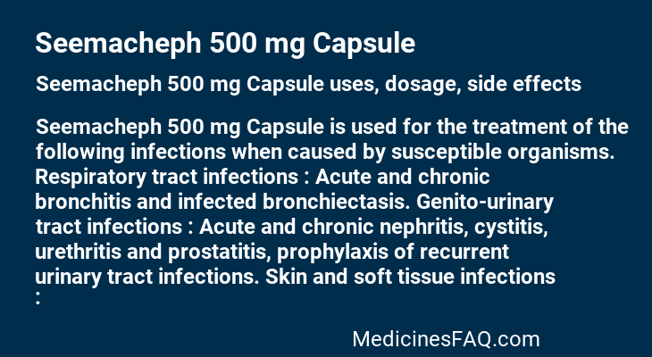 Seemacheph 500 mg Capsule