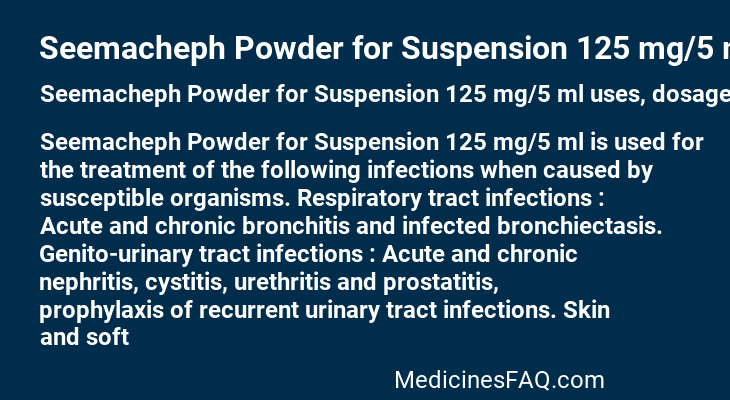 Seemacheph Powder for Suspension 125 mg/5 ml