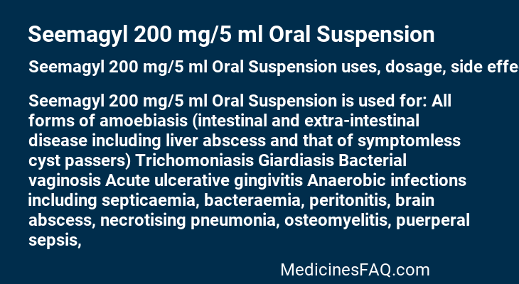 Seemagyl 200 mg/5 ml Oral Suspension