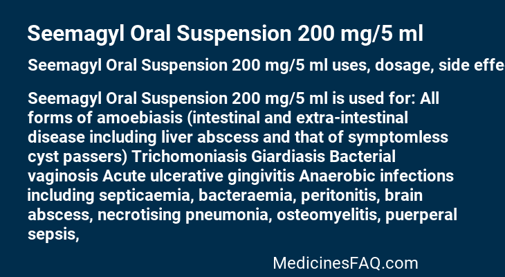 Seemagyl Oral Suspension 200 mg/5 ml