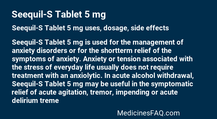 Seequil-S Tablet 5 mg