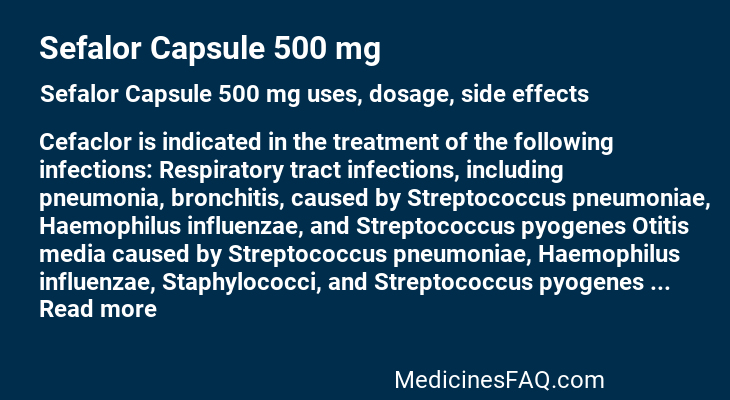 Sefalor Capsule 500 mg