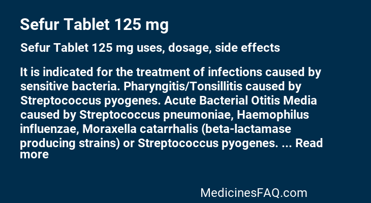 Sefur Tablet 125 mg