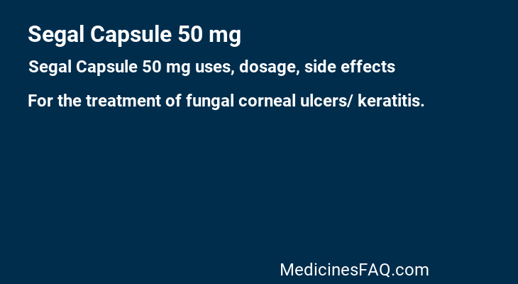 Segal Capsule 50 mg