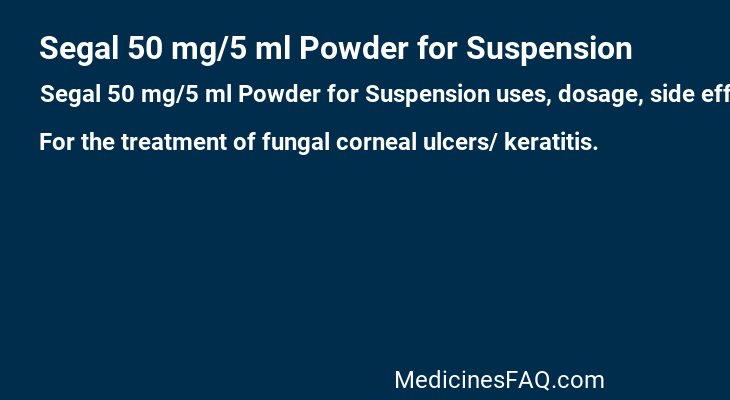 Segal 50 mg/5 ml Powder for Suspension