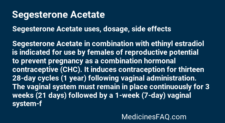 Segesterone Acetate