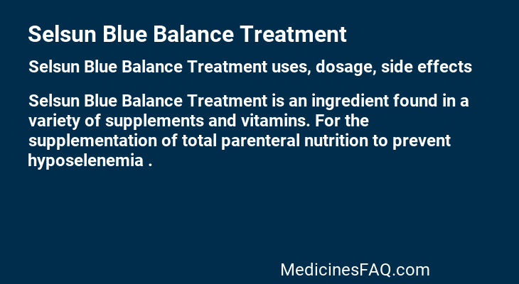 Selsun Blue Balance Treatment