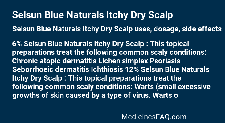 Selsun Blue Naturals Itchy Dry Scalp