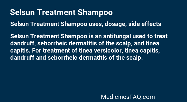 Selsun Treatment Shampoo