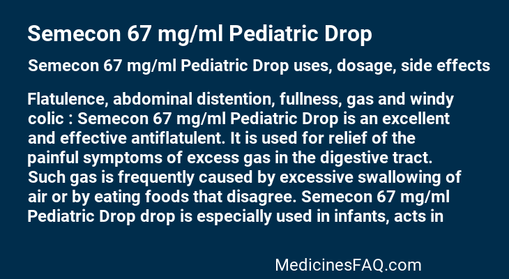 Semecon 67 mg/ml Pediatric Drop