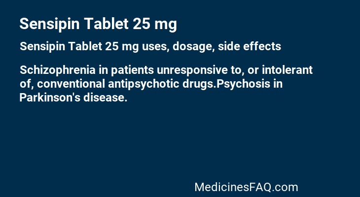 Sensipin Tablet 25 mg
