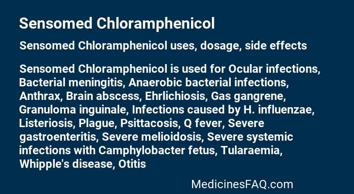 Sensomed Chloramphenicol