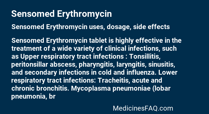 Sensomed Erythromycin