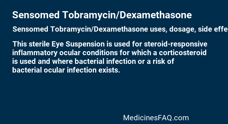 Sensomed Tobramycin/Dexamethasone