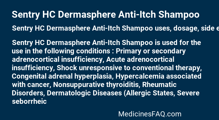 Sentry HC Dermasphere Anti-Itch Shampoo