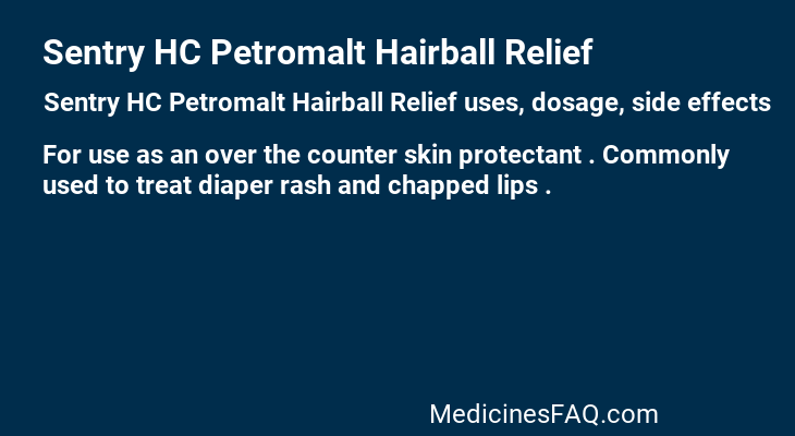 Sentry HC Petromalt Hairball Relief