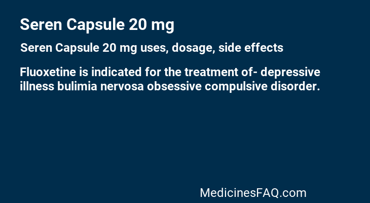 Seren Capsule 20 mg