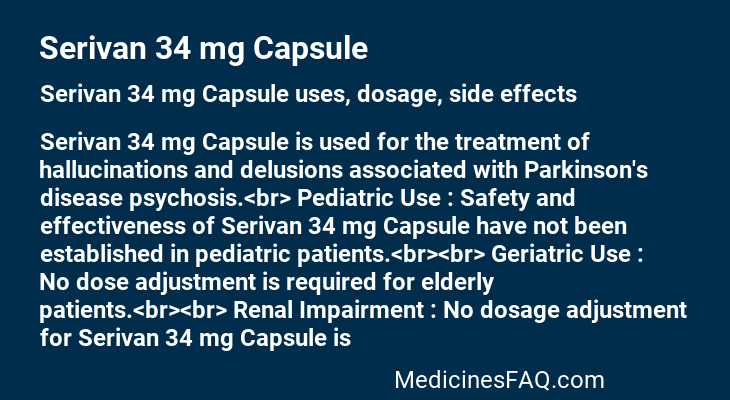 Serivan 34 mg Capsule