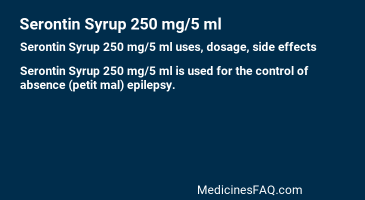 Serontin Syrup 250 mg/5 ml