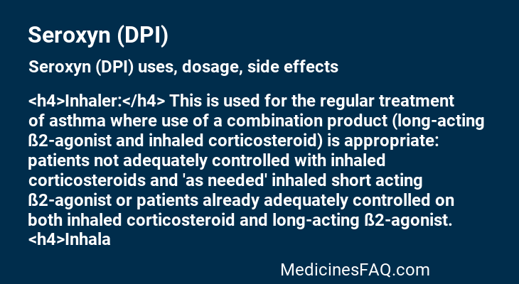 Seroxyn (DPI)