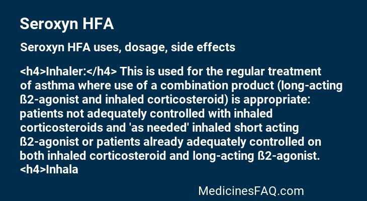 Seroxyn HFA